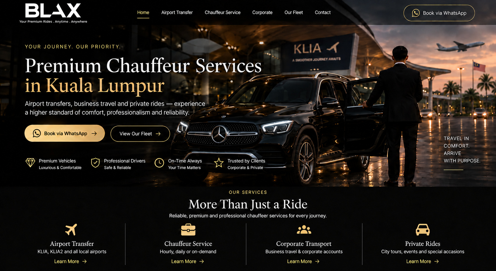 BLAX chauffeur, Mercedes and KLIA